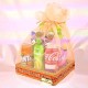 Decorated Hamper Basket With Snacks (ORANGE)