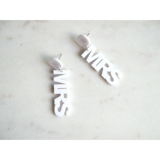 MRS Acrylic Earrings