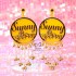 Personalized dulhaniya Earrings With Name - wedding ceremony