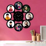 Personalized Collage Frame With Clock