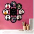 Personalized Collage Frame With Clock