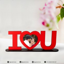 Personalized I Love You Frame with Photo And Ferrero Rocher Chocolate Gift Box