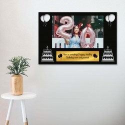 Personalized Photo Frame For Birthday With Engraved Quote