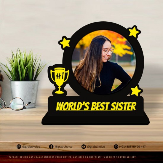World's Best Sister Frame With Photo