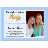 Personalized World's Best Friend Certificate