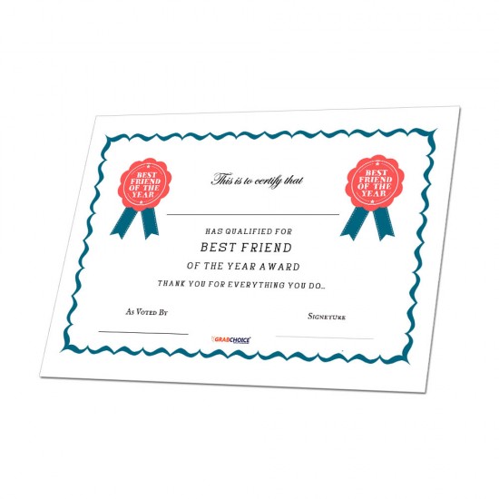 Personalized World's Best Friend Certificate Personalized World's Best Friend Certificate