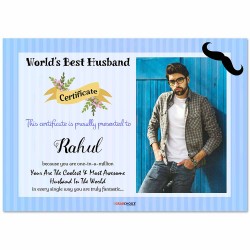 Personalized World's Best Husband Certificate