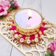 Decorative Candle Holder with Tea Light Candle Holder - Multicolor
