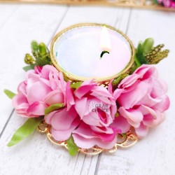 Decorative Candle Holder with Tea Light Candle Holder - Pack Of-04