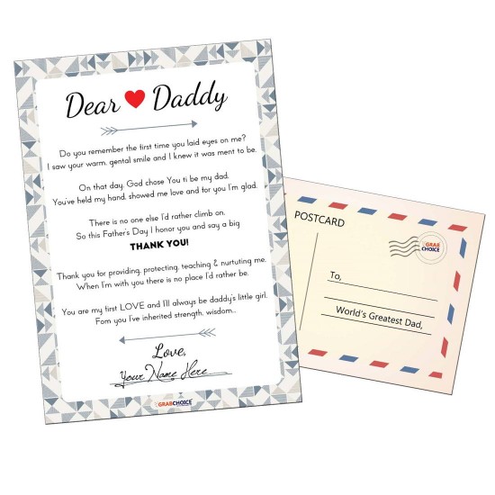 Personalized Letter to The World's Greatest Dad