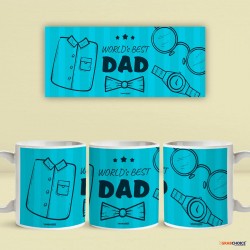 World's Best Dad Coffee Mug - Blue
