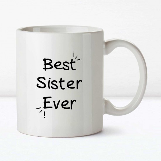 Personalized Best Sister Ever Mug With Syska Trendsetter Hair Dryer