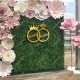 Personalized Couple Name In Rings Sign For Backdrop