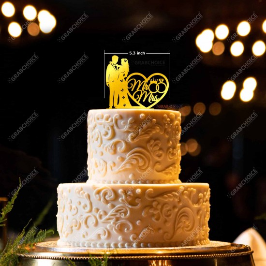 Mr & Mrs Cake Topper For Engagement / Wedding Mr & Mrs Cake Topper For Engagement / Wedding