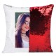 Personalized Photo Magic Pillow -  Square Shape Red