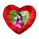 Personalized Heart Shape Cushion - Red