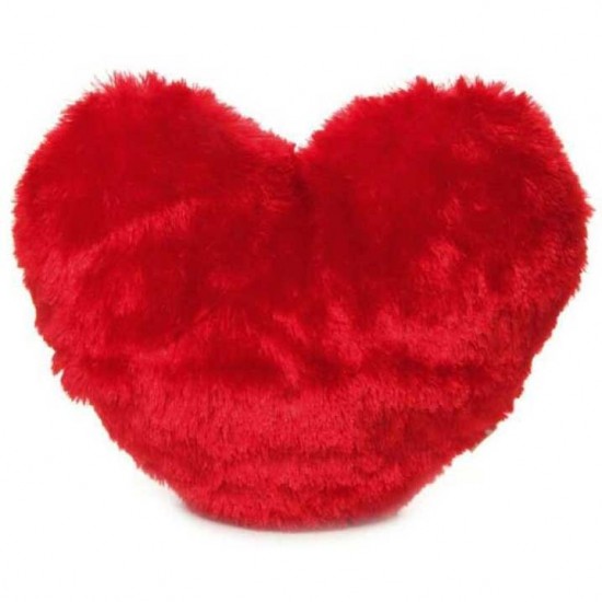 Personalized Heart Shape Cushion - Red
