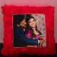 Personalized Photo Cushion -  Square Shape Red
