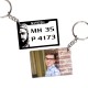 Customized Number Plate Keychain