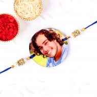 Personalized Rakhi with Photo For Brother-Round