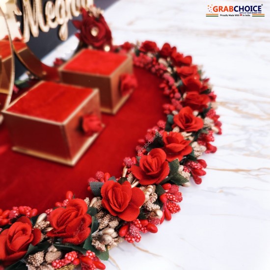 Unique Palette Golden Just Engaged Ring Ceremony Wedding Ring Platter |  Engagement Ring Platter Wooden Gift Box Price in India | Engagement Ring  Platter Wooden Gift Box online at Flipkart.com - Flipkart