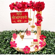 Sada Saubhgyawati Bhawa Wedding Mangalsutra Sindur Platter 