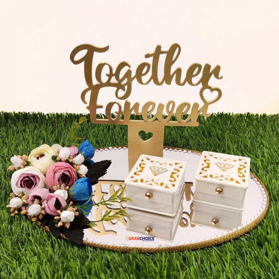 Together Forever Engagement Ring Platter - 
