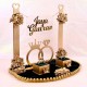 Personalized Engagement Ring Platter with Bride And Groom Names | GREEN