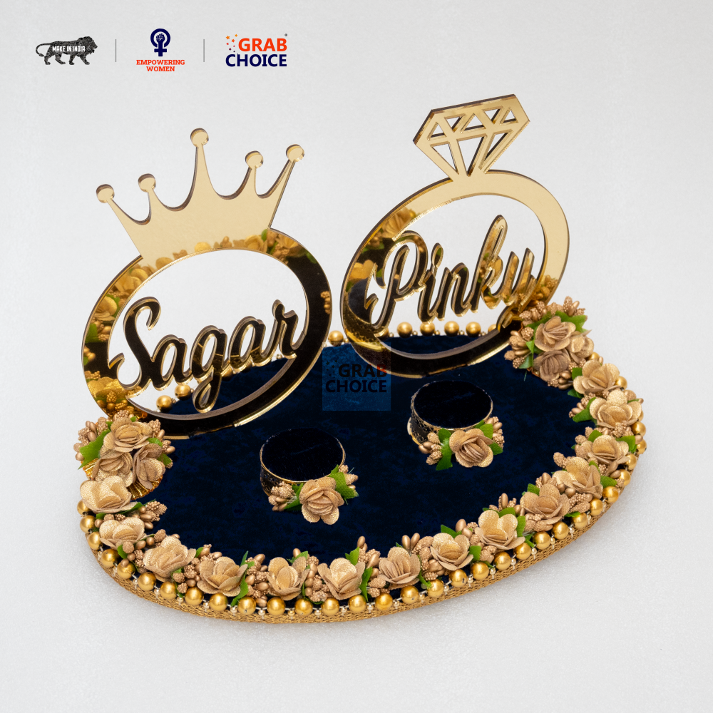 Engagement Ring Platter Online In India