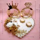 Personalized Engagement Ring Platter with Bride And Groom Names - Heart Shape