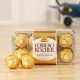 FERRERO ROCHER Exquisite Hazelnut and Milk Chocolate Premium Gift Box - 16pcs (200grms) - Pack Of 1