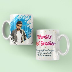 Personalized World's Best Brother Mug With Photo Gift For Brother