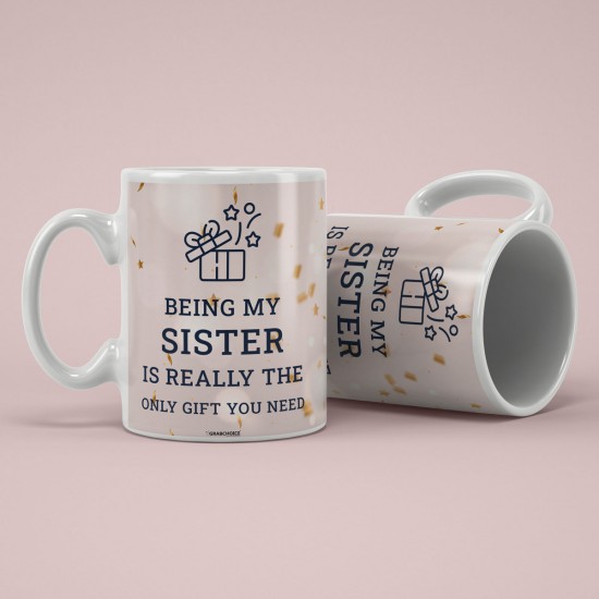 Sister Quotation Mug Gift for Rakhi