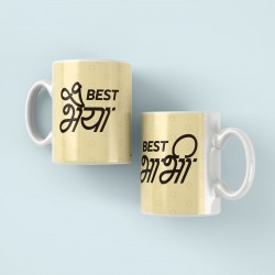 Best Bhaiya Bhabhi Couple Mug Rakhi Gift 