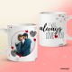 Personalized "I will always love you" quote with Photo Mug 