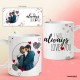 Personalized "I will always love you" quote with Photo Mug 