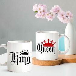 King Queen Couple Mug