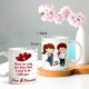 Now And Forever Couple Love Quote Printed Mug