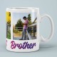 Personalized World's Best Mug With Photo For Brother