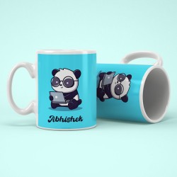 Personalized Pnada Mug With Name For Kids