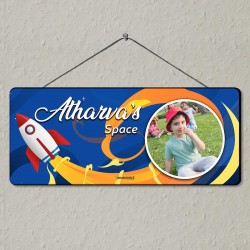 Personalized Space Theme Name Plates For Kids