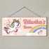 Personalized Unicorn Kids Name Plates 