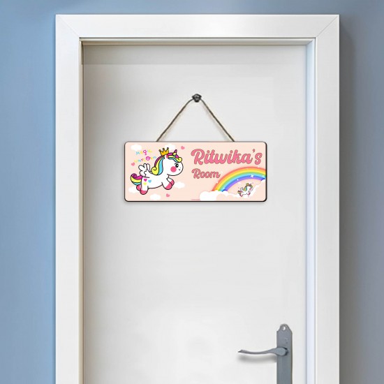 Personalized Unicorn Kids Name Plates 