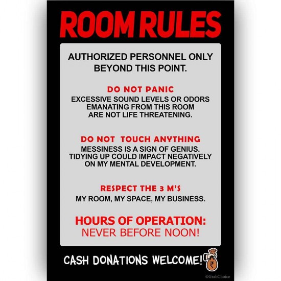 Room Rule Poster