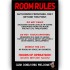 Room Rule Poster