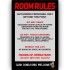 Room Rule Poster