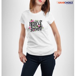 Believe In Yourself Printed T-shirt