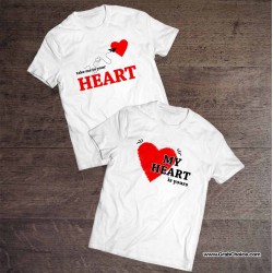 Take Me To Your Heart - My Heart Is Yours Couple T-shirt