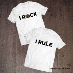 I Rock I Rule Couple T-shirt
