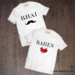Bhai Bahen Couple T-shirt